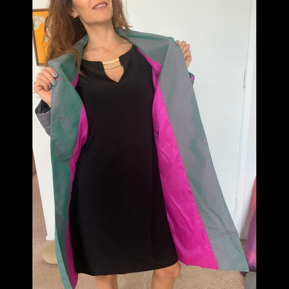 🦚Raincoat💖Holo green and magenta iridescent - Picture 2 of 7
